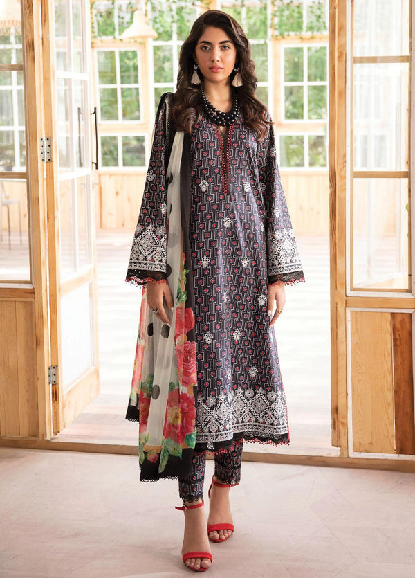 Afrozeh Embroidered Lawn Suits Unstitched 3 Piece AF23P Twilight - Summer Collection