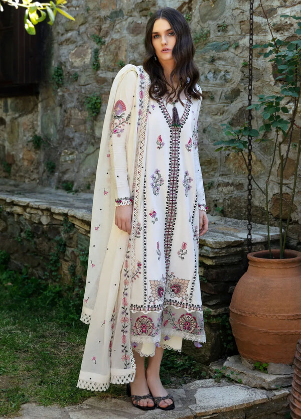 Aylin By Republic WomensWear Embroidered Lawn Suits Unstitched 3 Piece RW24A D1-B - Summer Collection