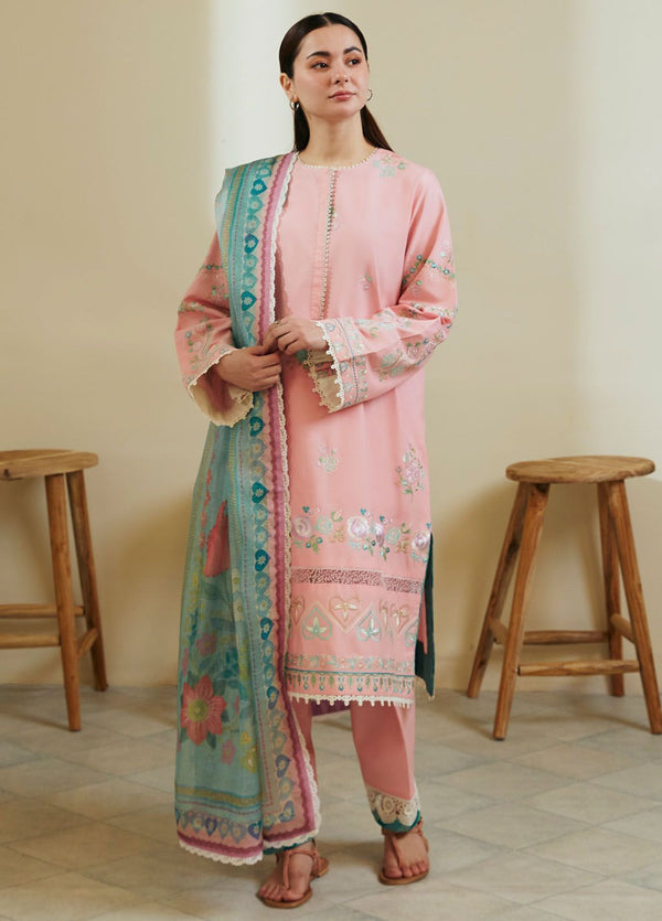Coco by Zara Shahjahan Embroidered Jacquard Suits Unstitched 3 Piece CZS24L D-8A Zoya - Summer Collection