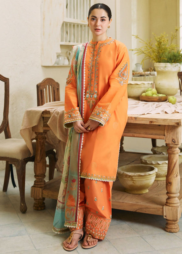 Coco by Zara Shahjahan Embroidered Jacquard Suits Unstitched 3 Piece CZS24L D-9B Morni - Summer Collection