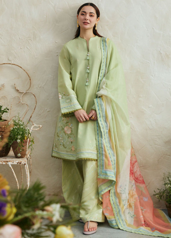 Coco by Zara Shahjahan Embroidered Lawn Suits Unstitched 3 Piece CZS24L D-5B Layla - Summer Collection