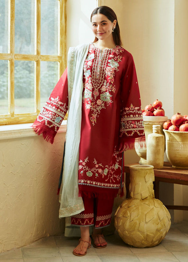 Coco by Zara Shahjahan Embroidered Lawn Suits Unstitched 3 Piece CZS24L D-7A Janaan - Summer Collection