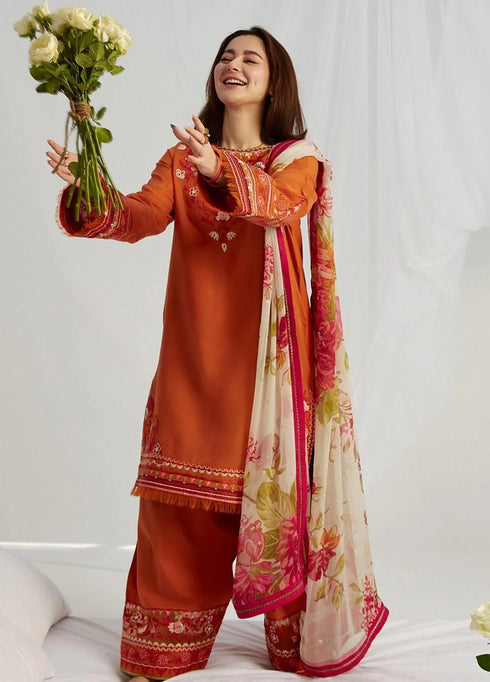 Coco by Zara Shahjahan Embroidered Lawn Suits Unstitched 3 Piece CZS23SL 10B - Summer Collection