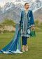 Crimson Embroidered Lawn Suits Unstitched 3 Piece CR23L 7A Cobalt Blue - Summer Collection