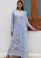 Elan Embroidered Lawn Suits Unstitched 3 Piece EL24L D-01A Mina - Summer Collection