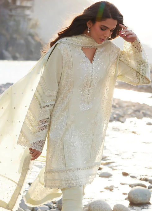 Elan Embroidered Lawn Suits Unstitched 3 Piece EL24L D-12A Zeina - Summer Collection