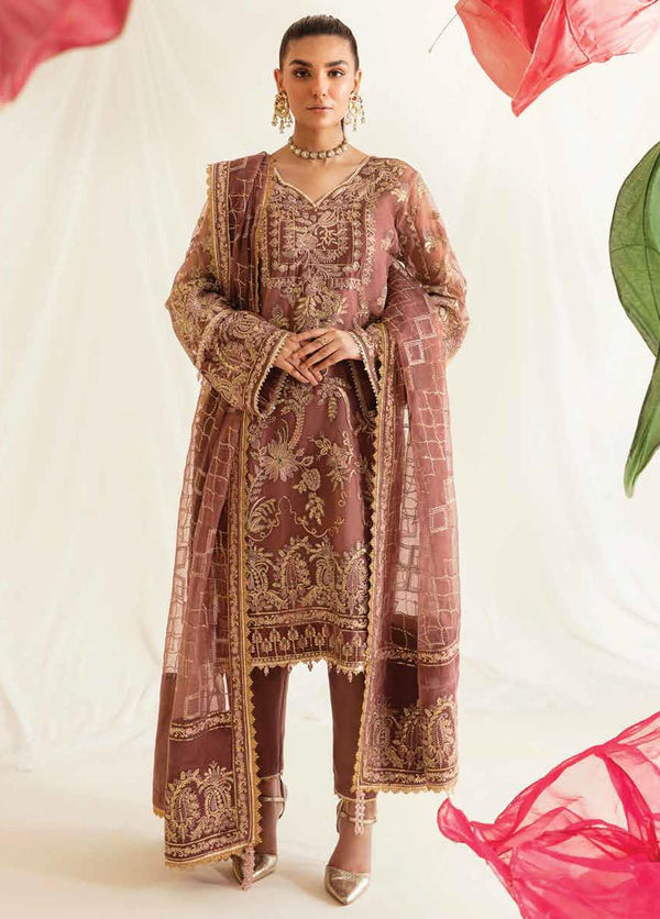 Fleur De Lis by Ayzel Embroidered Chiffon Suits Unstitched 3 Piece AAF23FL 04 Osmose - Luxury Collection