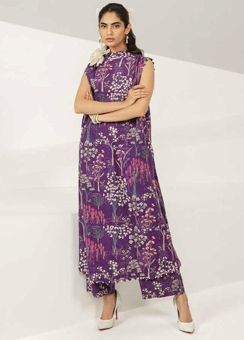 M Basics By Maria B Printed Khaddar Unstitched Kurties MB23MBW 5A - Winter Collection