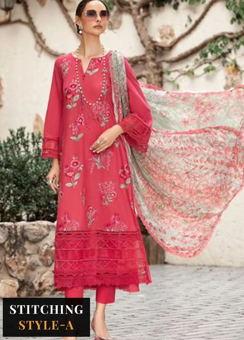 M Prints By Maria B Embroidered Lawn Suits Unstitched 3 Piece MB23MPE 2A - Eid Collection