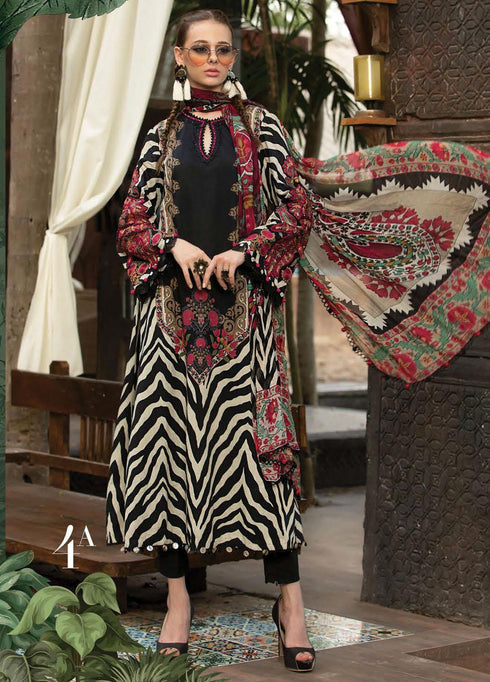 M Prints By Maria B Embroidered Lawn Suits Unstitched 3 Piece MB23MPE 4A - Eid Collection