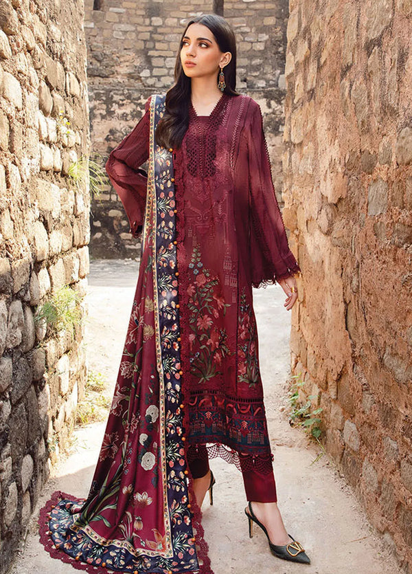 M Prints by Maria B Embroidered Suits Unstitched 3 Piece MB24MP 1B - Winter Collection