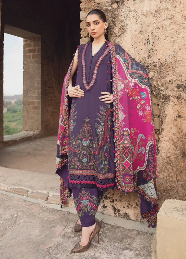 M Prints by Maria B Embroidered Suits Unstitched 3 Piece MB24MP 2A - Winter Collection