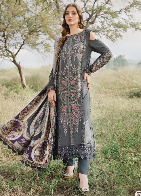 M Prints by Maria B Embroidered Suits Unstitched 3 Piece MB24MP 6A - Winter Collection