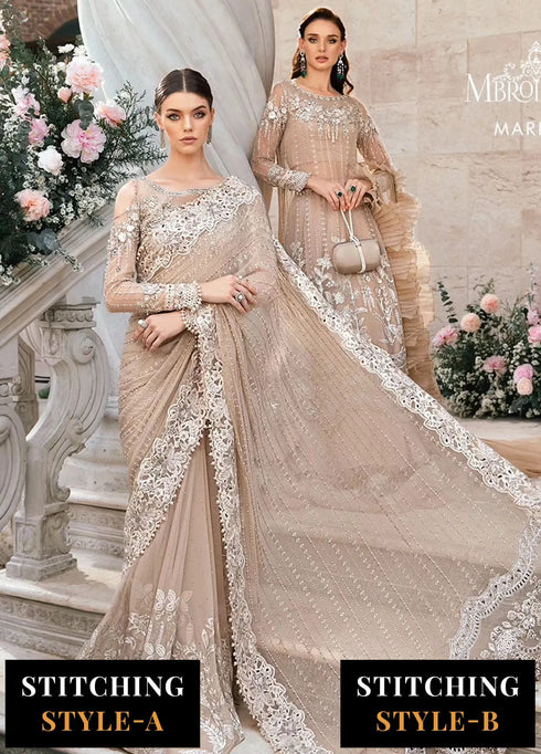 Mbroidered By Maria B Embroidered Suit Unstitched 3 Piece MB24M D-01 - Luxury Collection