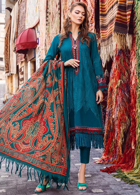 MPrints By Maria B Embroidered Linen Suits Unstitched 3 Piece