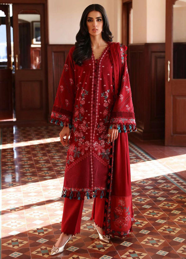 Noemei By Republic Womenswear Embroidered Khaddar Suits Unstitched 3 Piece RW23N D1-A - Luxury Winter Collection