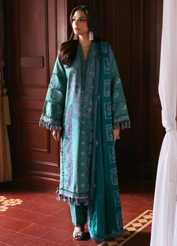 Noemei By Republic Womenswear Embroidered Khaddar Suits Unstitched 3 Piece RW23N D4-A - Luxury Winter Collection