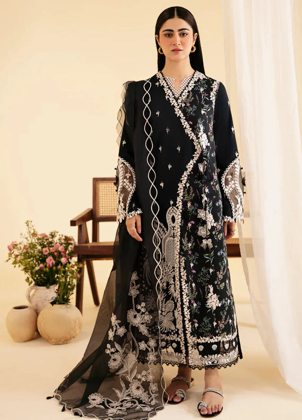 Qlinekari By Qalamkar Embroidered Lawn Suit Unstitched 3 Piece QLM24QK SQ-03 Marwa - Summer Collection
