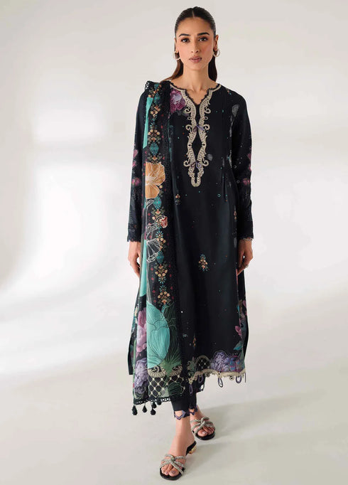 Qprintrs By Qalamkar Embroidered Lawn Suit Unstitched 3 Piece QLM24QP AR-01 Aniqa - Summer Collection