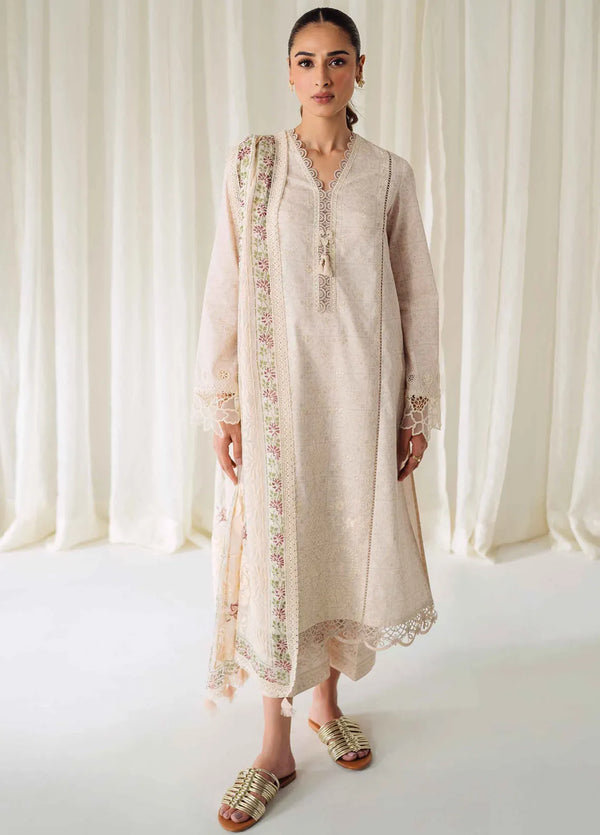 Qprintrs By Qalamkar Embroidered Lawn Suit Unstitched 3 Piece QLM24QP AR-02 Elea - Summer Collection