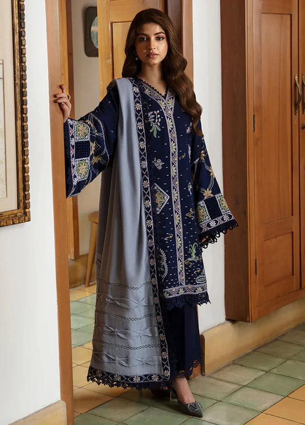 Republic WomensWear Embroidered Karandi Suits Unstitched 3 Piece RW24W D1 Zira - Winter Collection