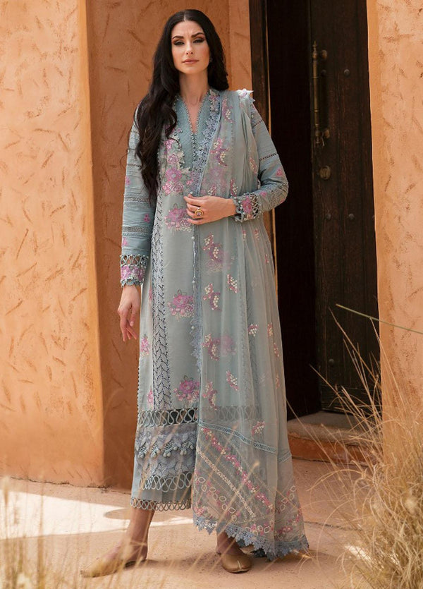 Rezene By Republic WomensWear Embroidered Lawn Suits Unstitched 3 Piece RW23R D-4A - Summer Collection