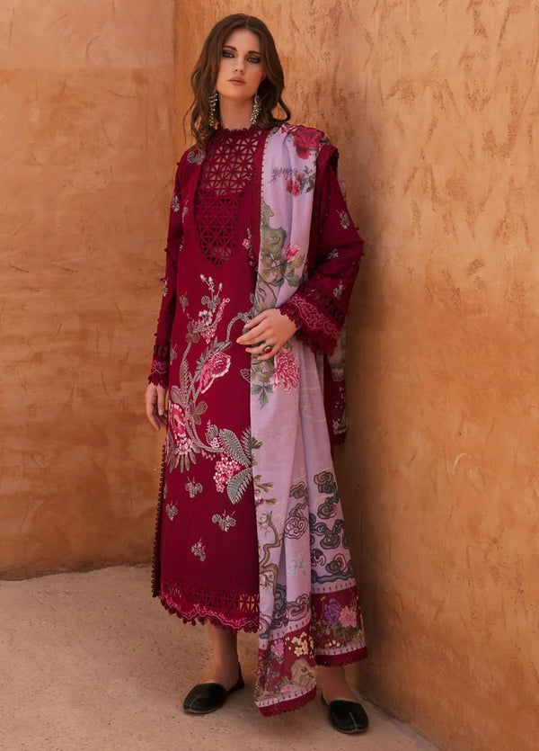 Rezene By Republic WomensWear Embroidered Lawn Suits Unstitched 3 Piece RW23R D-7B - Summer Collection