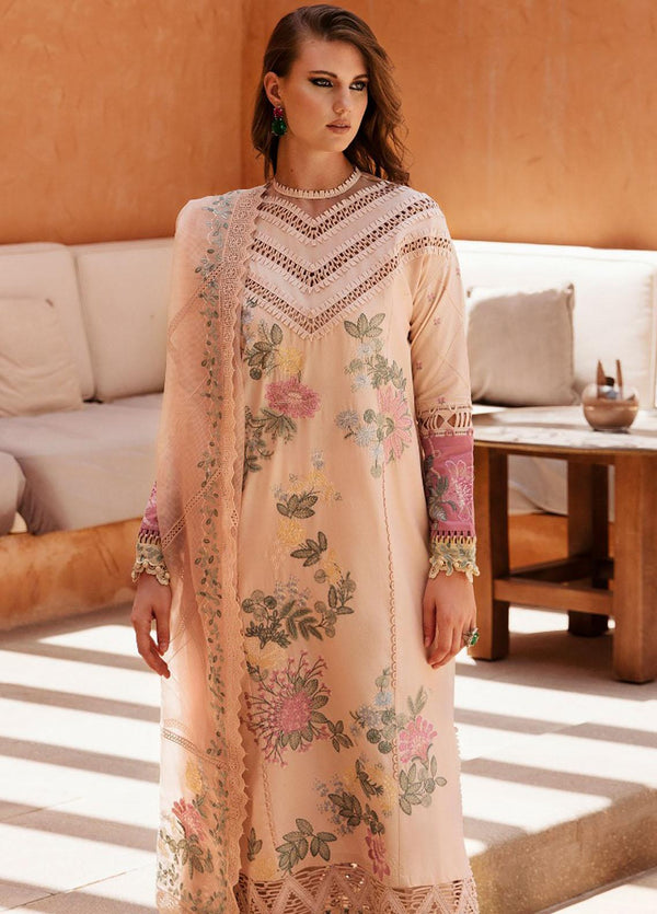 Rezene By Republic WomensWear Embroidered Lawn Suits Unstitched 3 Piece RW23R D-8A - Summer Collection