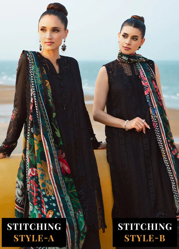 Saira Rizwan Embroidered Lawn Suits Unstitched Lawn SR24L2 D-01 Ayzel - Summer Collection