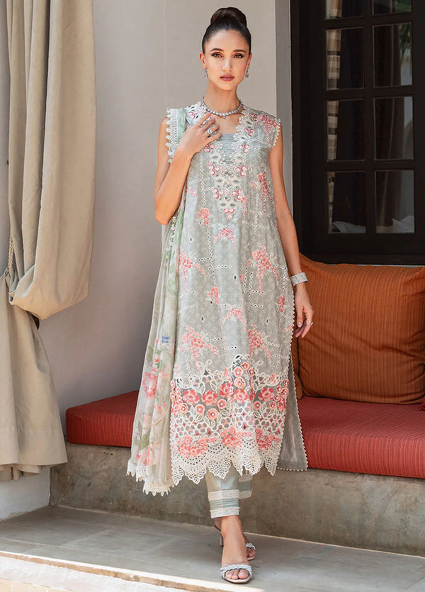 Saira Rizwan Embroidered Lawn Suits Unstitched Lawn SR24L2 D-11 Luna - Summer Collection