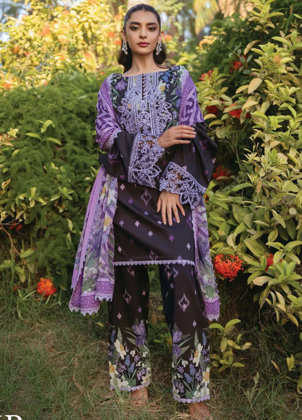 Tahra by Zainab Chottani Embroidered Lawn Suit Unstitched 3 Piece ZC24T 6B Raha - Summer Collection