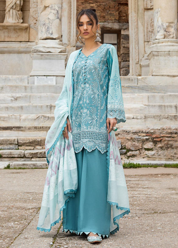 Zainab Chottani Embroidered Chikankari Suits Unstitched 3 Piece ZC21CK 4A Laalay - Luxury Collection