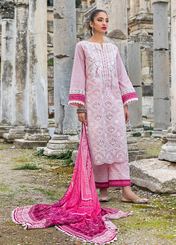 Zainab Chottani Embroidered Chikankari Suits Unstitched 3 Piece ZC21CK 9A Nuray - Luxury Collection