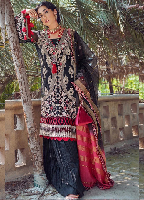 Shiza Hassan Embroidered Lawn Suits Unstitched 3 Piece - Luxury Collection