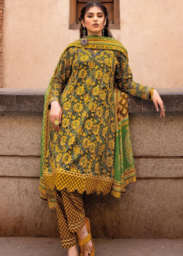 Vintage Garden By Gul Ahmed Printed Lawn Suits Unstitched 3 Piece GA23V CL-32449A - Summer Collection