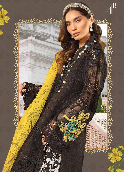 Mein Teri Aan By Maria B Embroidered Lawn Suits Unstitched 3 Piece MB22MT 4B - Summer Collection