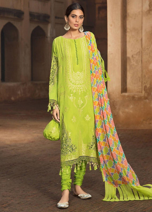 Mein Teri Aan By Maria B Embroidered Jacquard Suits Unstitched 3 Piece MB22MT 1B - Summer Collection
