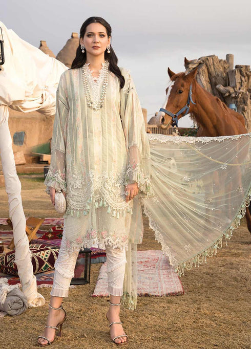 Maria B Embroidered Woven Yarn Suits Unstitched 3 Piece MB21L 10-A - Summer Collection