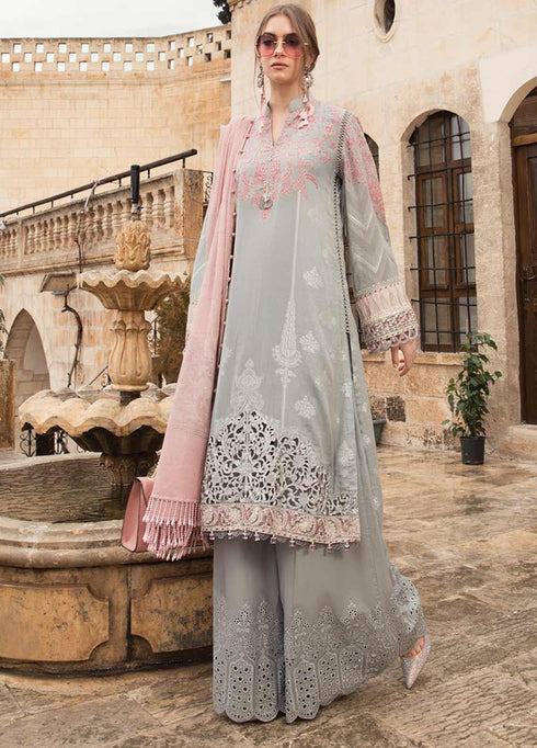 Maria B Embroidered Jacquard Suits Unstitched 3 Piece MB21L 3-B - Summer Collection