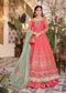 Mbroidered By Maria B Embroidered Organza Suits Unstitched 3 Piece MB22M D2 - Luxury Collection