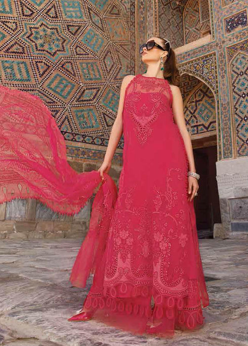 Voyage A Luxe By Maria B Embroidered Lawn Suits Unstitched 3 Piece MB23V 3A - Eid Collection