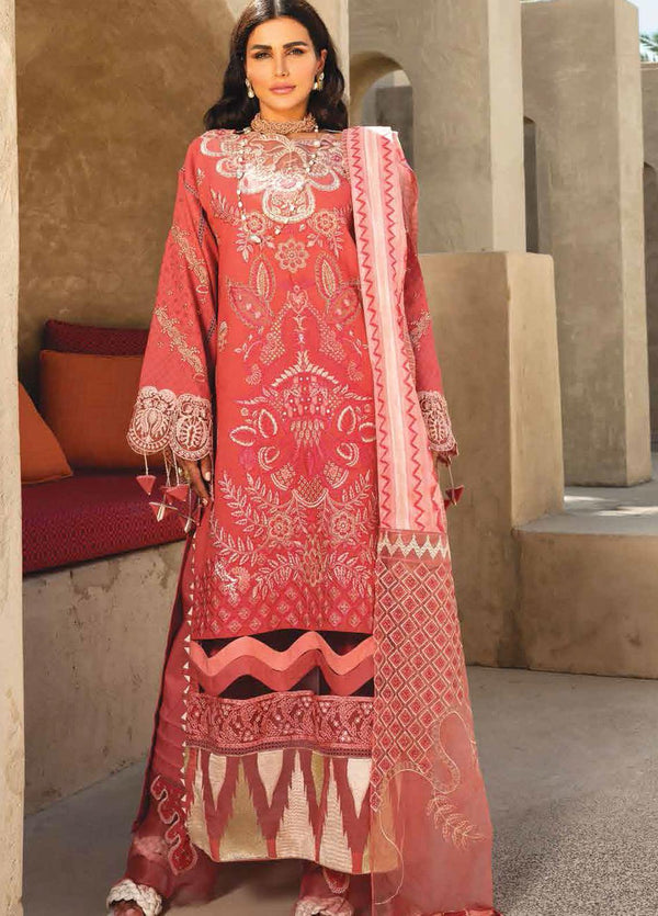 Shiza Hassan Embroidered Lawn Suits Unstitched 3 Piece SH21LL 04-A NOOR - Luxury Collection