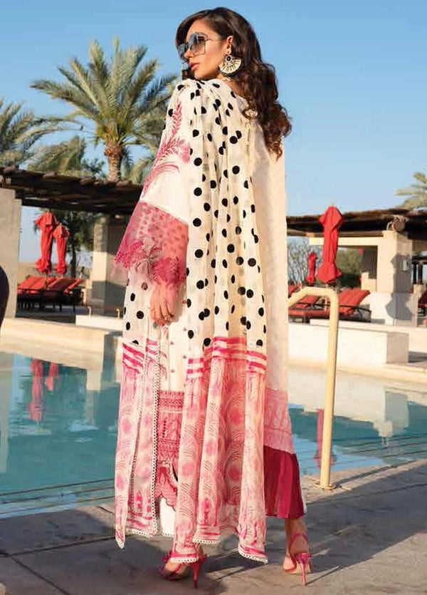 Shiza Hassan Embroidered Lawn Suits Unstitched 3 Piece SH21LL 05-A PARIZA - Luxury Collection